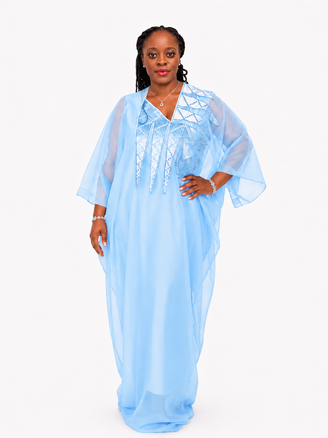 Women-organza-sky-blue-boubou-2pcs-party-wear-by-Mighty-Fessy-Apparel-145.99