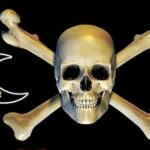 Glow Skull and Crossbones T Shirt